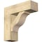 Ekena Millwork Funston Block Rough Sawn Bracket w/ Offset Brace, Douglas Fir, 8"W x 24"D x 24"H BKT0806X24X24FST05RDF - alternate 1